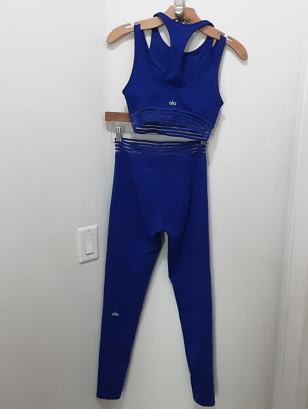 ALO Active Set Bra Leggimgs Royal Blue